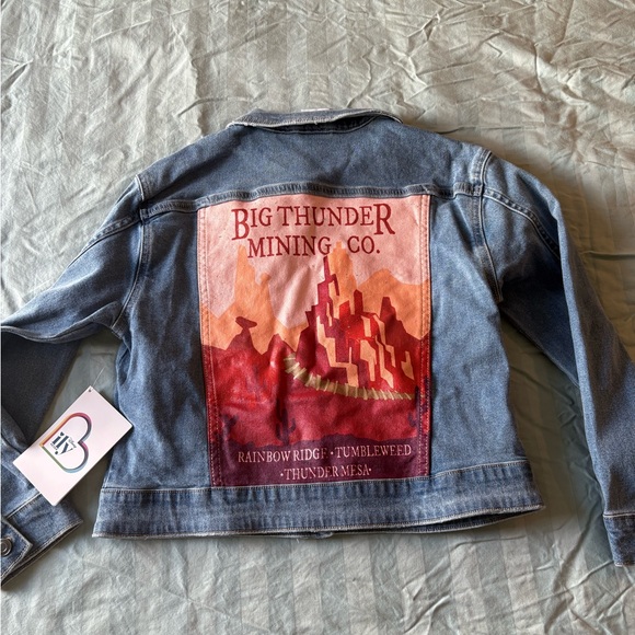 Disney Big Thunder Mountain Railroad Denim Jacket with Playful Embroidery - Picture 2 of 3
